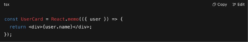 Use react.memo intelligently