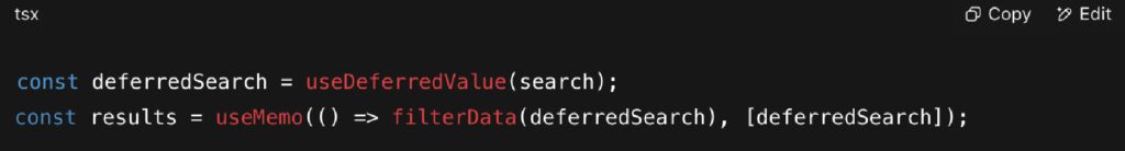 useDeferredValue