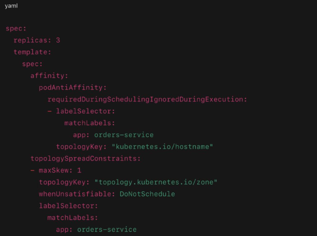 Configuration Example Preventing Replica Co-location