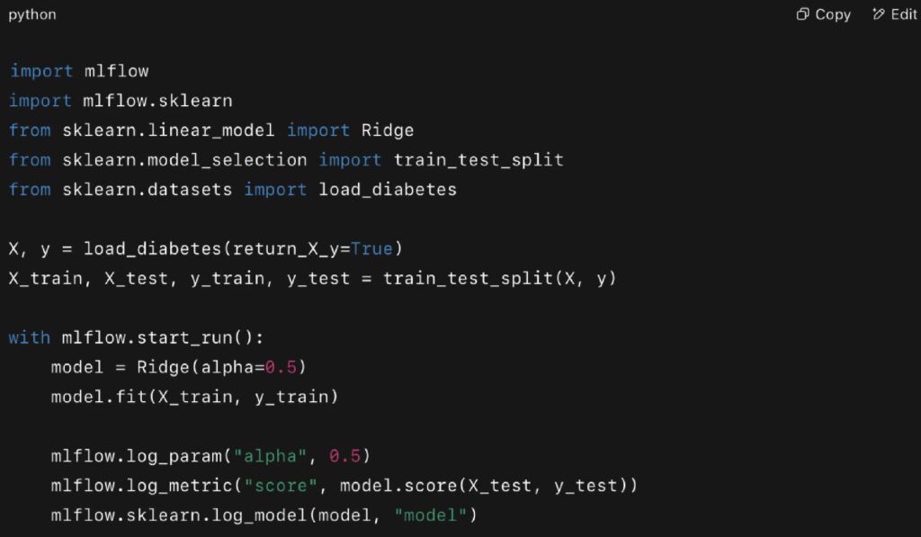 Real Example (MLflow)